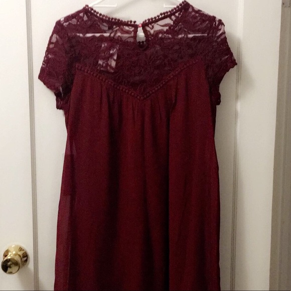 Red Lace Dress - Picture 2 of 3